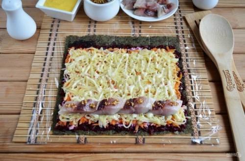 Селедка под шубой (роллы). 04 Селедка под шубой (роллы). 04