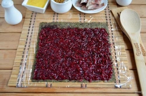 Селедка под шубой (роллы). 02 Селедка под шубой (роллы). 02