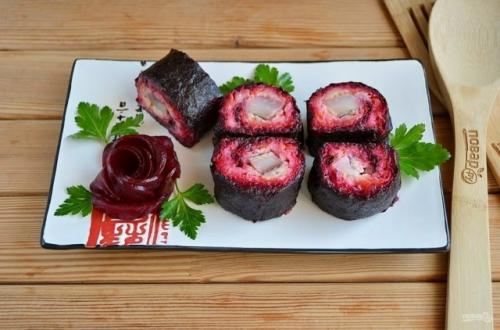 Селедка под шубой (роллы). 06 Селедка под шубой (роллы). 06