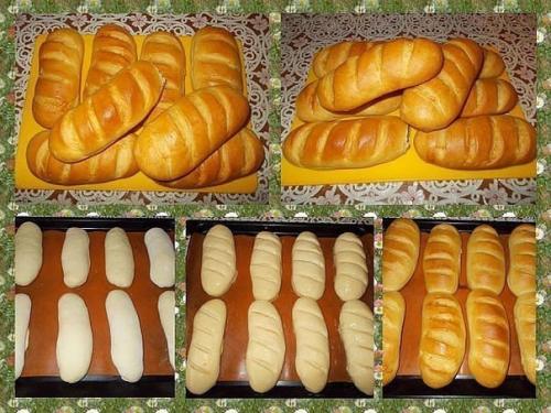 Вкусные домашние батоны - мягкие и воздушные, а корочка батона получилась тонкой и хрустящей.