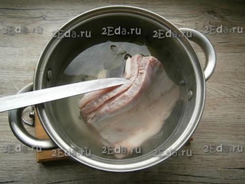 Отварная свиная грудинка. 03 Отварная свиная грудинка. 03