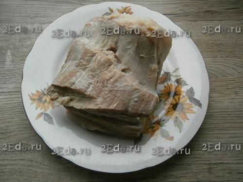 Отварная свиная грудинка. 04 Отварная свиная грудинка. 04