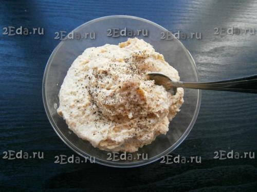 Паштет из селедки с плавленным сыром. 05