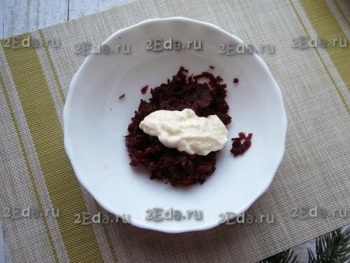 Селёдка под Шубой в виде рулета. 03 Селёдка под Шубой в виде рулета. 03