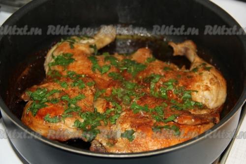 Курица по-аджарски на сковороде. 07 Курица по-аджарски на сковороде. 07