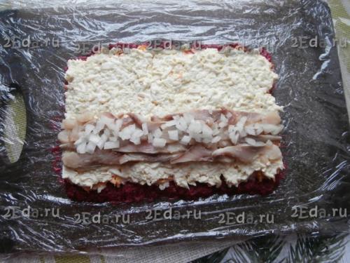 Селёдка под Шубой в виде рулета. 07 Селёдка под Шубой в виде рулета. 07