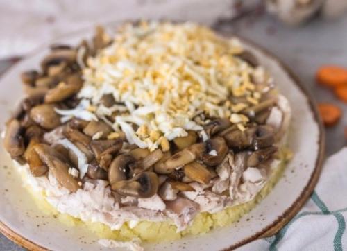 Салат Новогодние Часы. 03