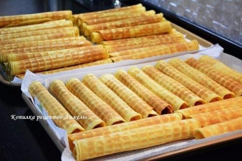 Тонкие хрустящие вафли. 01