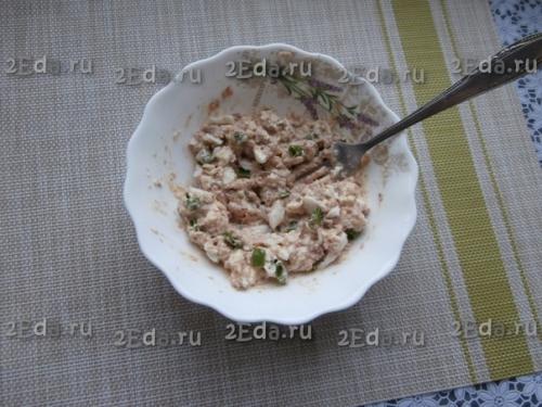 Бутерброды с консервированным тунцом и творожным сыром. 03 Бутерброды с консервированным тунцом и творожным сыром. 03