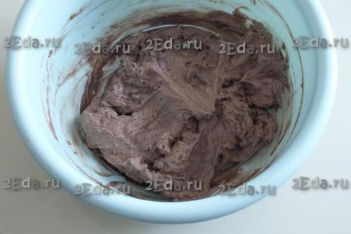 Пирожное Картошка из печенья со сгущёнкой и какао. 04