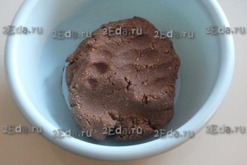 Пирожное Картошка из печенья со сгущёнкой и какао. 06