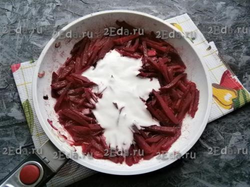 Свекла, тушеная в сметане. 05 Свекла, тушеная в сметане. 05