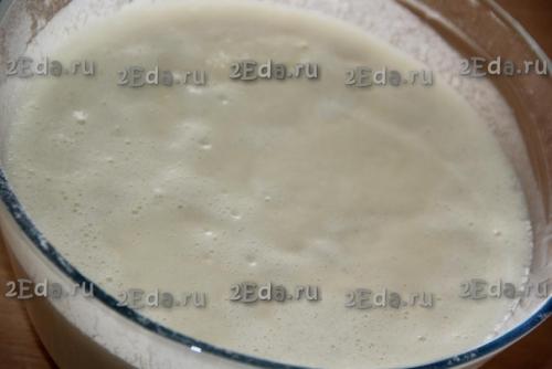 Рецепт тонких дрожжевых блинов на молоке. 04