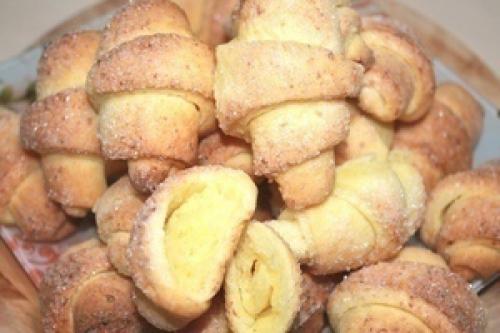 Нежные, мягкие и вкусные творожные рогалики. Нежные, мягкие и вкусные творожные рогалики.