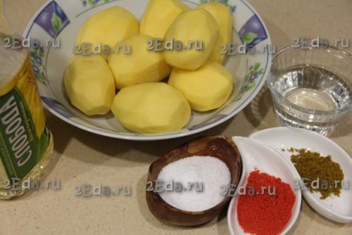 Картофель по-деревенски дольками в микроволновке. 01 Картофель по-деревенски дольками в микроволновке. 01