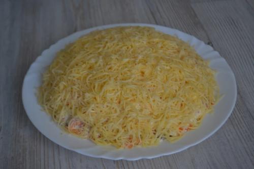 Салат с курицей, шампиньонами и свежим огурцом. 07 Салат с курицей, шампиньонами и свежим огурцом. 07