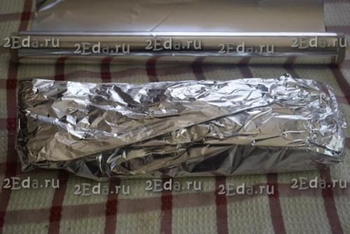 Свиная грудинка, запеченная в фольге в духовке. 04 Свиная грудинка, запеченная в фольге в духовке. 04