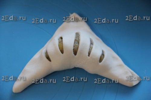 Слойки с бананом из слоёного бездрожжевого теста. 05