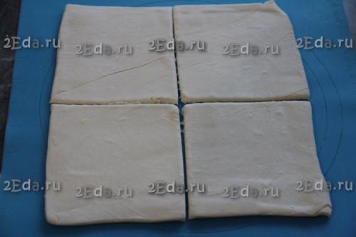 Слойки с бананом из слоёного бездрожжевого теста. 03