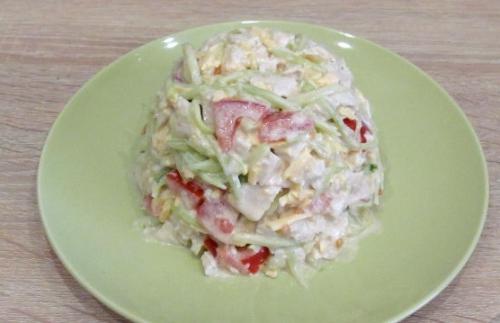 Салат Муравейник с курицей и картофельной соломкой. 06 Салат Муравейник с курицей и картофельной соломкой. 06