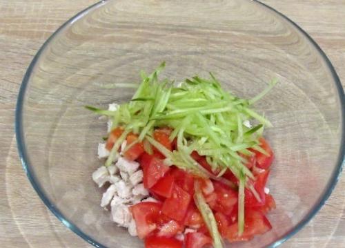 Салат Муравейник с курицей и картофельной соломкой. 02 Салат Муравейник с курицей и картофельной соломкой. 02