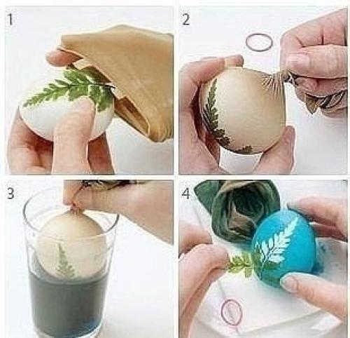 Как оригинально и красиво покрасить яйца. 05