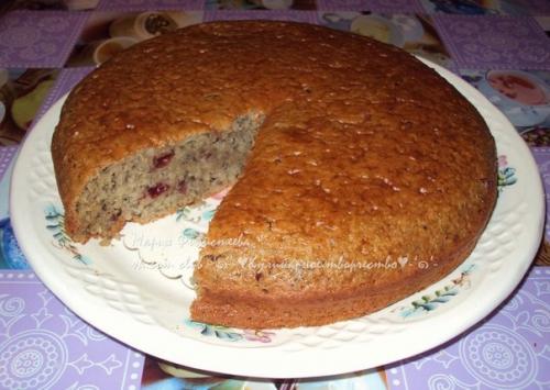 Пирог Чернушка с вареньем.