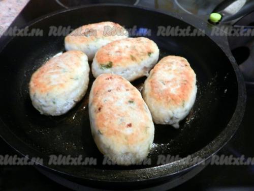 Куриные котлеты с сыром и картофелем. 04 Куриные котлеты с сыром и картофелем. 04