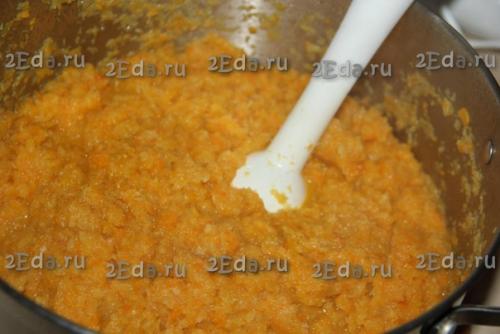 Рецепт приготовления кабачковой икры с майонезом и томатной пастой на зиму. 04