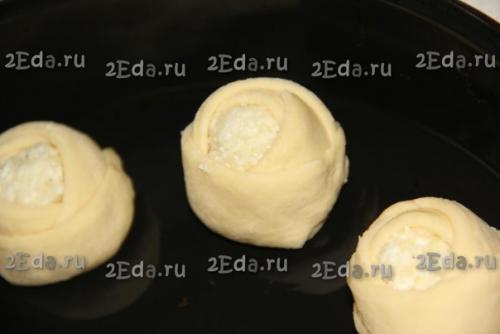 Булочки с творогом Розочки. 08 Булочки с творогом Розочки. 08