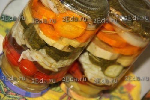 Овощное ассорти, маринованное на зиму. 08 Овощное ассорти, маринованное на зиму. 08