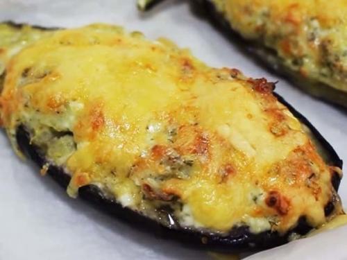 Баклажаны, запечённые с творогом, сыром и чесноком. 05 Баклажаны, запечённые с творогом, сыром и чесноком. 05