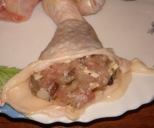 Фаршированные куриные ножки. 04