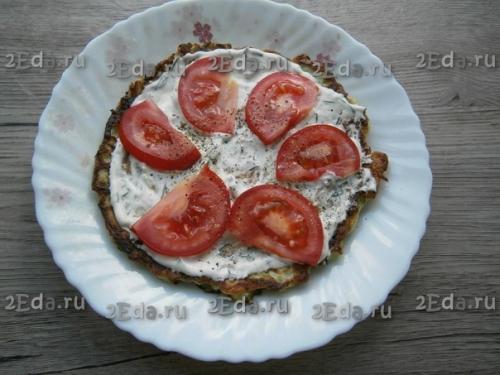 Кабачковый торт с помидорами и сыром. 06 Кабачковый торт с помидорами и сыром. 06