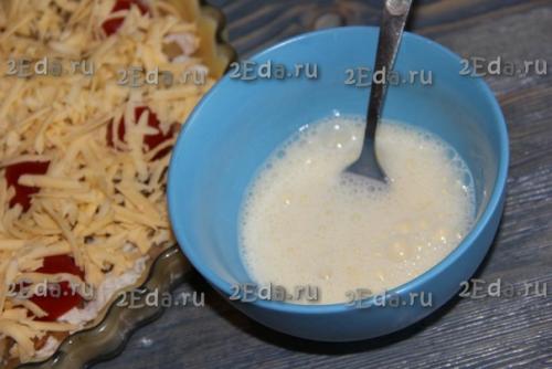 Песочный пирог с грибами и курицей. 05 Песочный пирог с грибами и курицей. 05