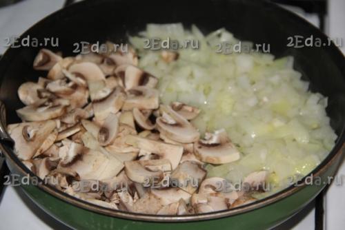 Песочный пирог с грибами и курицей. 02 Песочный пирог с грибами и курицей. 02