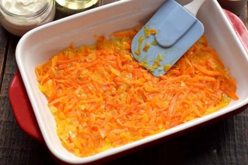 Запеканка из куриной печени с шампиньонами. 01 Запеканка из куриной печени с шампиньонами. 01