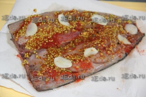 Скумбрия, соленая с чесноком. 02 Скумбрия, соленая с чесноком. 02