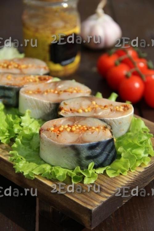 Скумбрия, соленая с чесноком. 05 Скумбрия, соленая с чесноком. 05