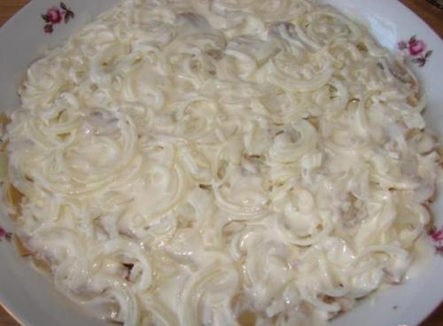 Салат белый лебедь. 04 Салат белый лебедь. 04