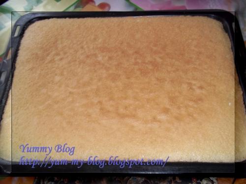 Бисквитный рулет Хищник. 02