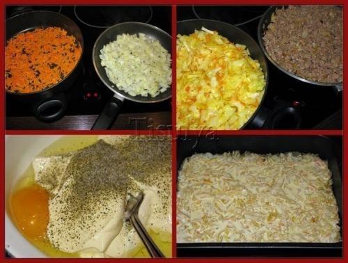 Капустная запеканка с фаршем. 01