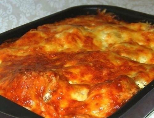 Курица, запеченная с гречкой. 05