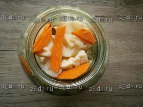 Рецепт быстрого приготовления маринованной капусты кусочками. 04 Рецепт быстрого приготовления маринованной капусты кусочками. 04