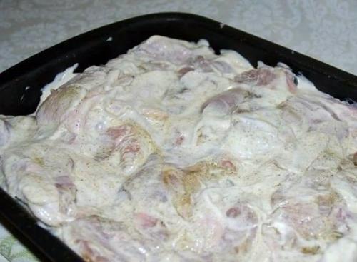 Курица, запеченная с гречкой. 03