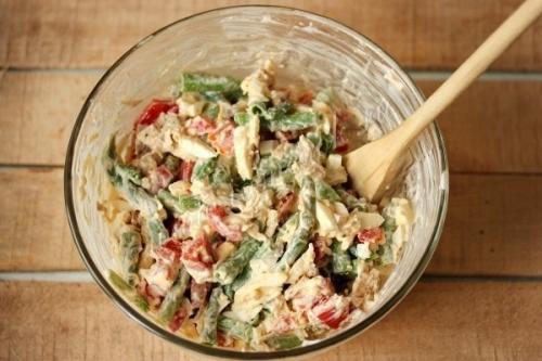 Салат Шедевр с курицей и сладким перцем. 05 Салат Шедевр с курицей и сладким перцем. 05