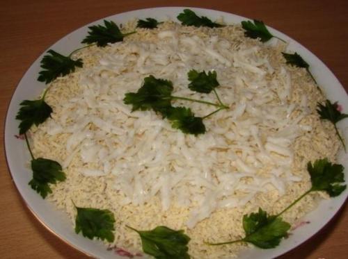 Салат белый лебедь. 05 Салат белый лебедь. 05