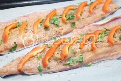 Горбуша, запеченная с овощами в духовке. 02