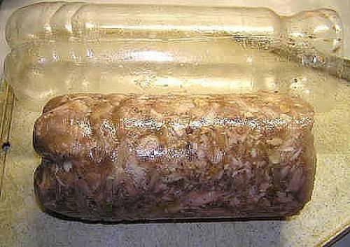 Куриный рулет в бутылке. 04