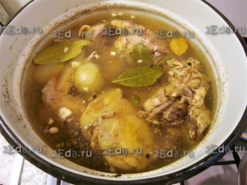 Холодец из свиной рульки и курицы без желатина. 04 Холодец из свиной рульки и курицы без желатина. 04